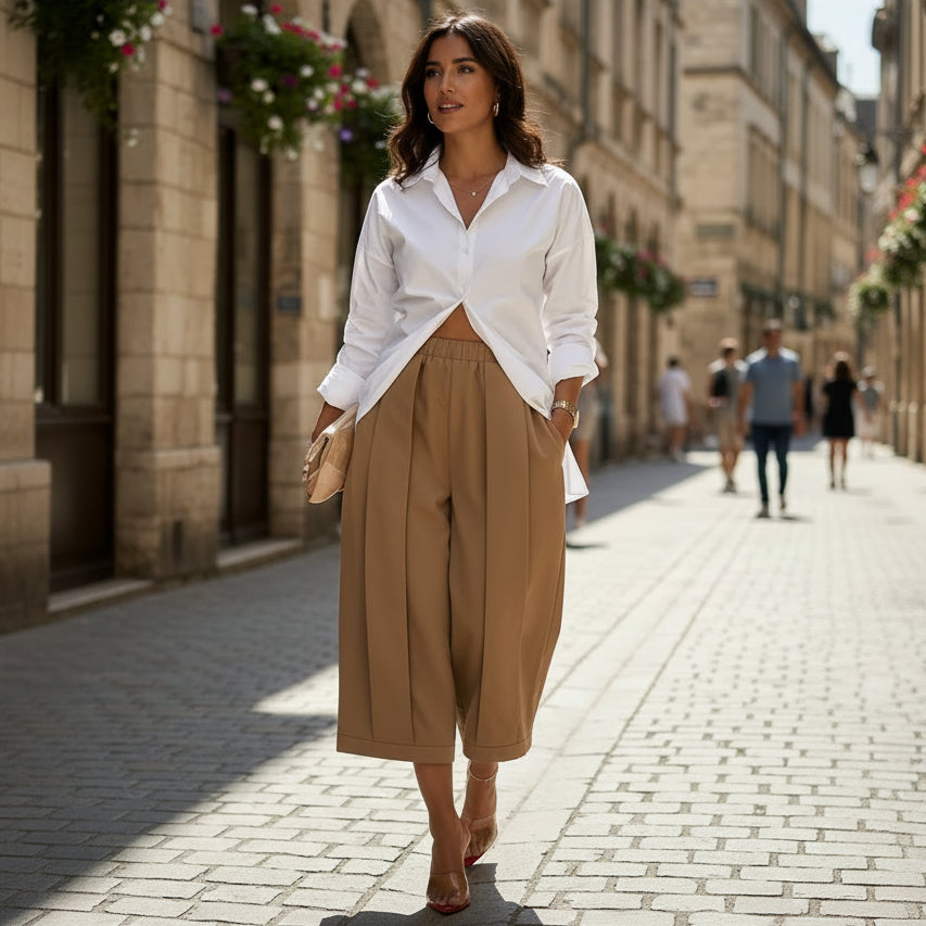 Cropped-Sommerhose für Pendler