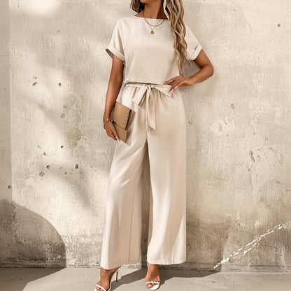 Casual Lace Patchwork Pants Sets