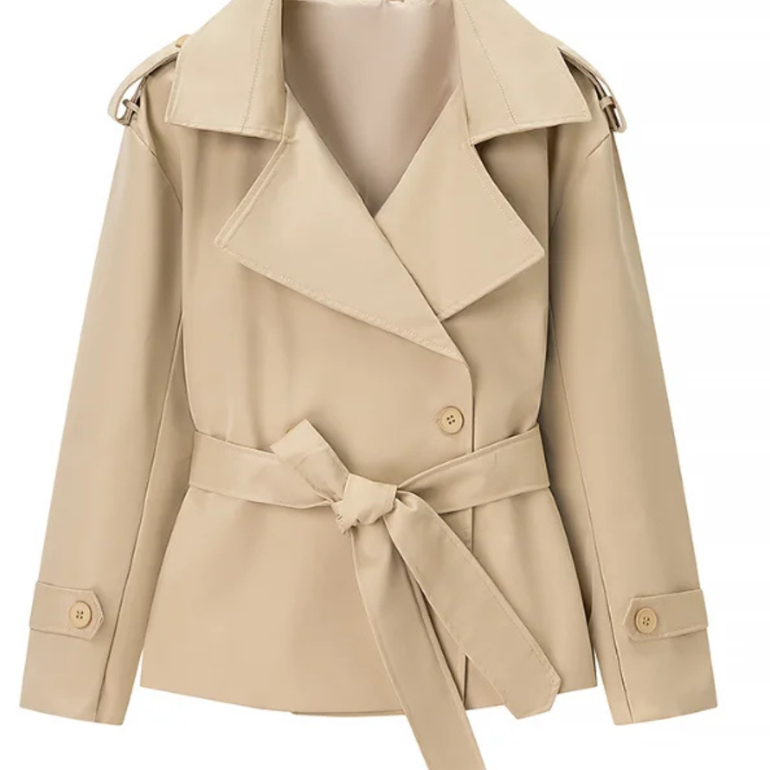 Übergroßer Trenchcoat mit Gürtel