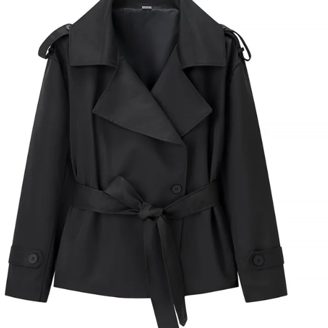 Übergroßer Trenchcoat mit Gürtel