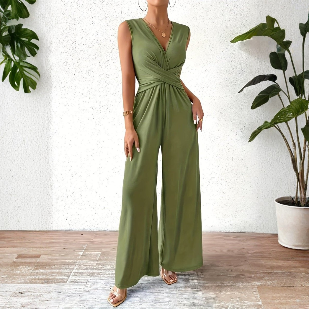 Sophisticated Cross Waist Duo with Tapered Ease