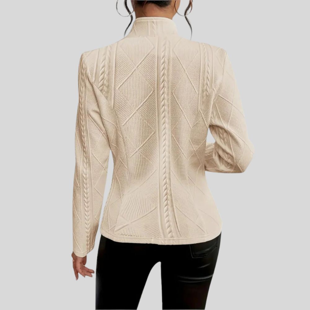 Chaqueta ligera con cremallera y repelente al agua para mujer, uso casual