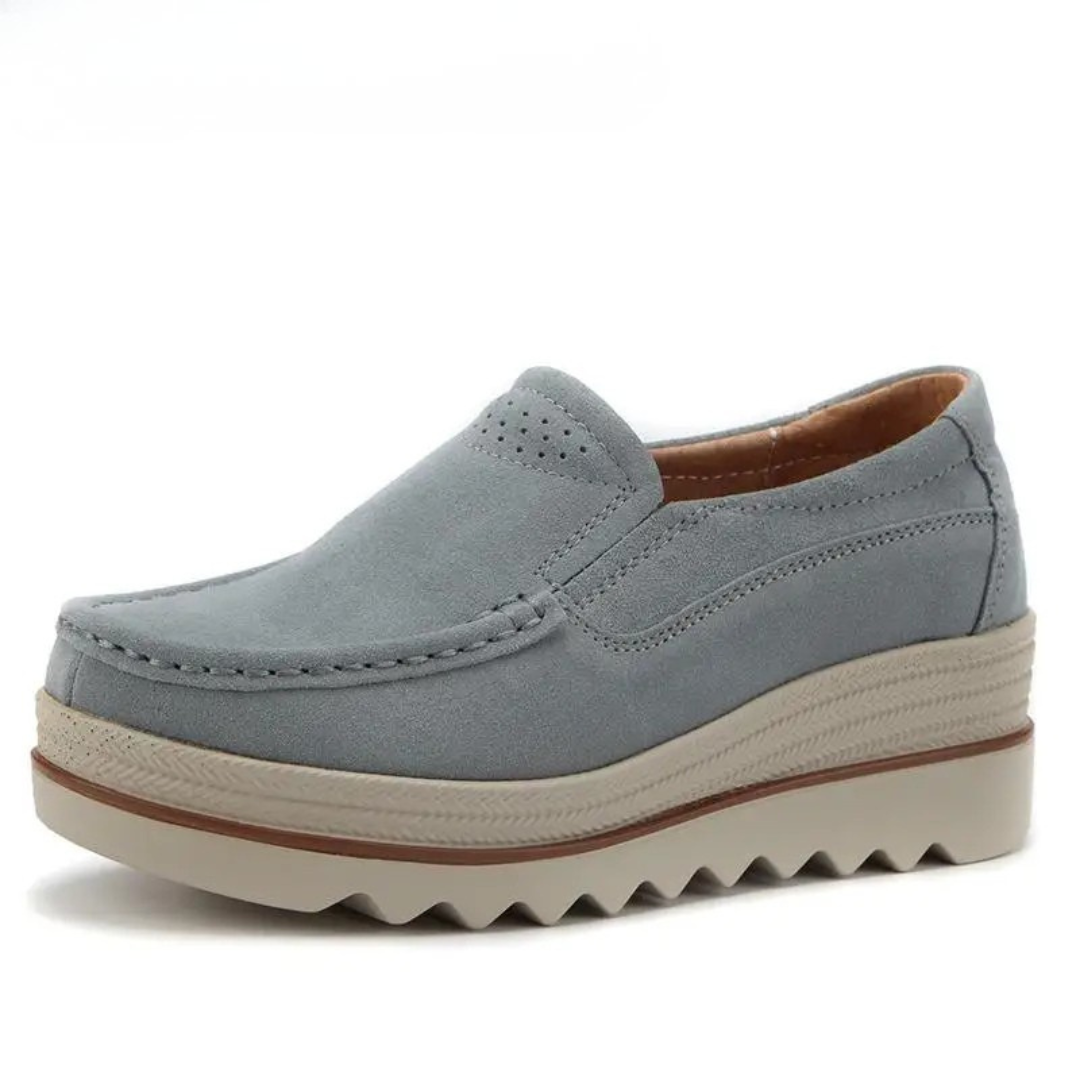 Plateau-Slipper Komfort-Loafer