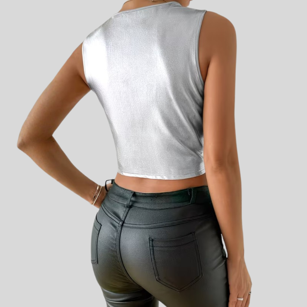 Women's Fringe Sleeveless Party Top