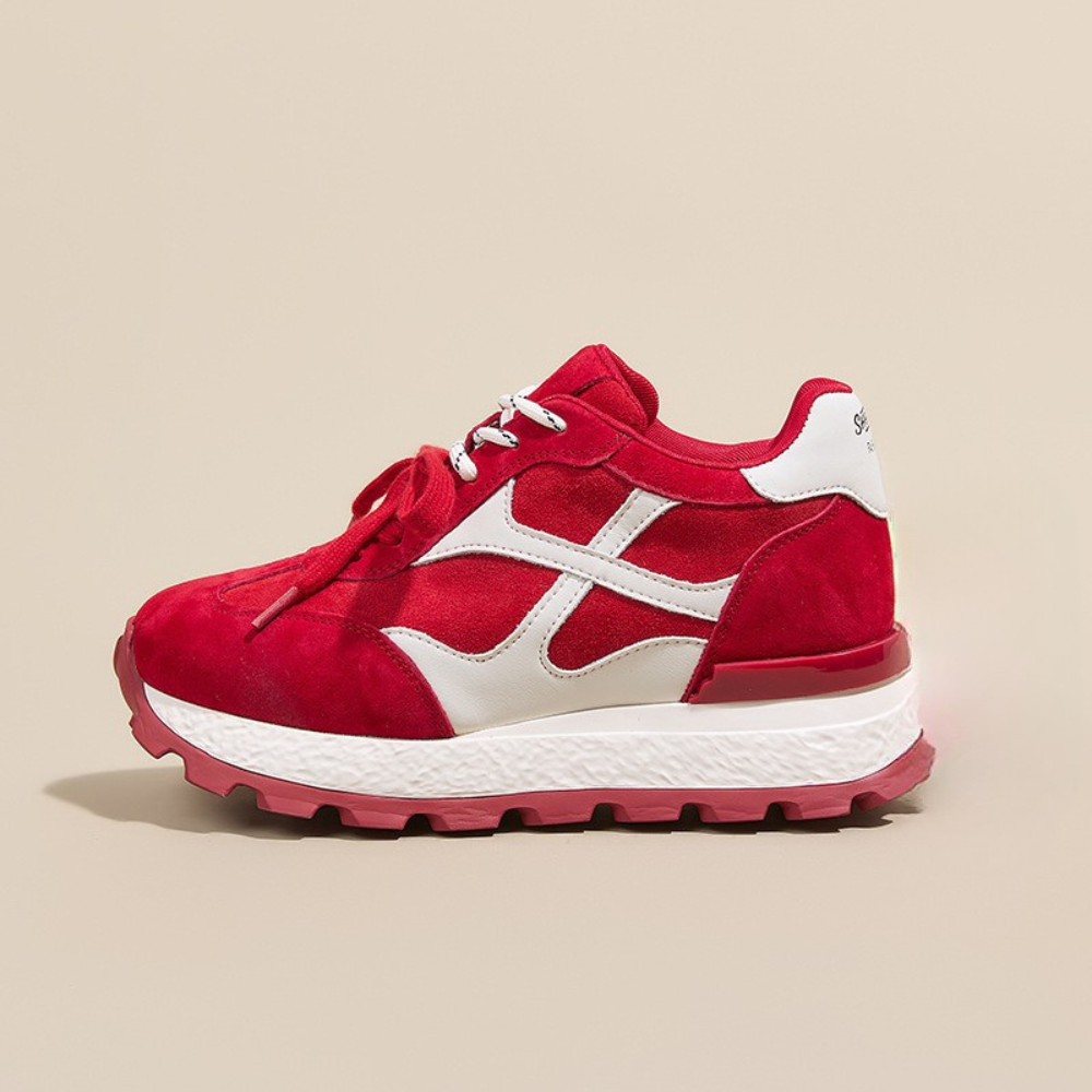 Erhöhte Trainings-Plateau Sneaker