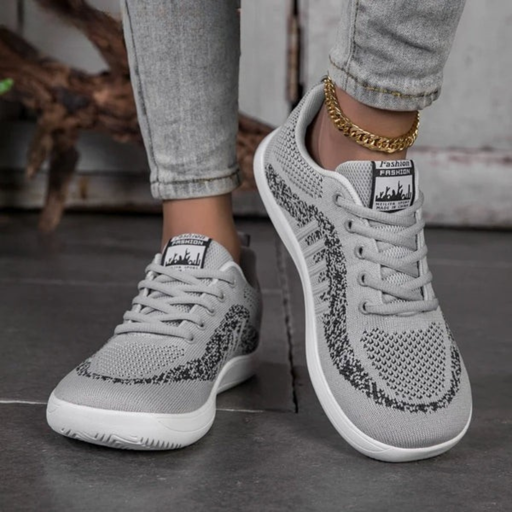 Breite Zehen Mesh Sneaker