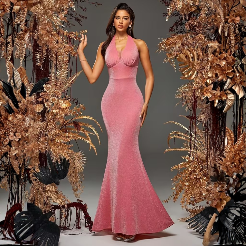Elegantes ärmelloses Meerjungfrauen-Maxikleid