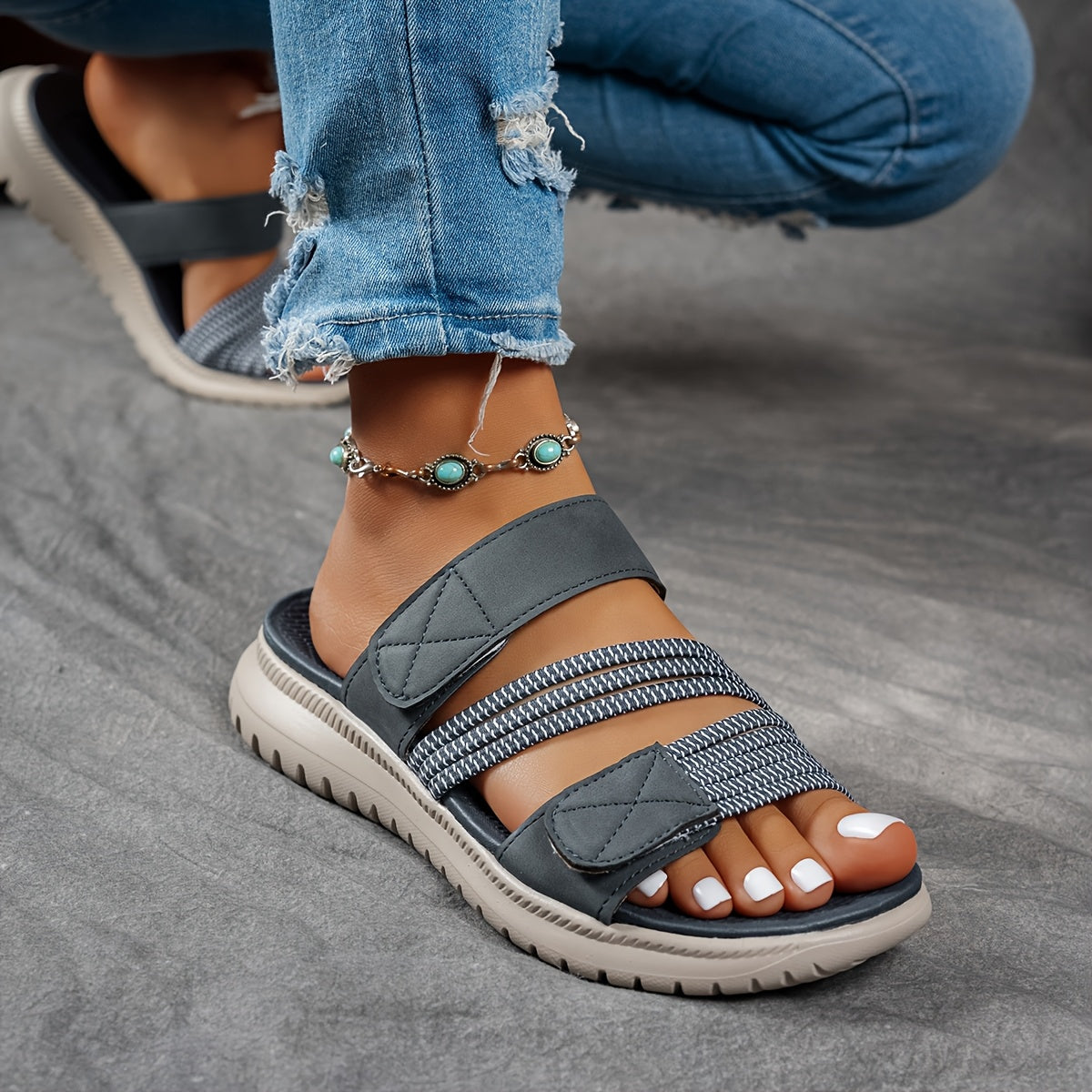 Soft Sole Walking Leather Sandals