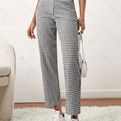 Plaid Cropped Summer Pants