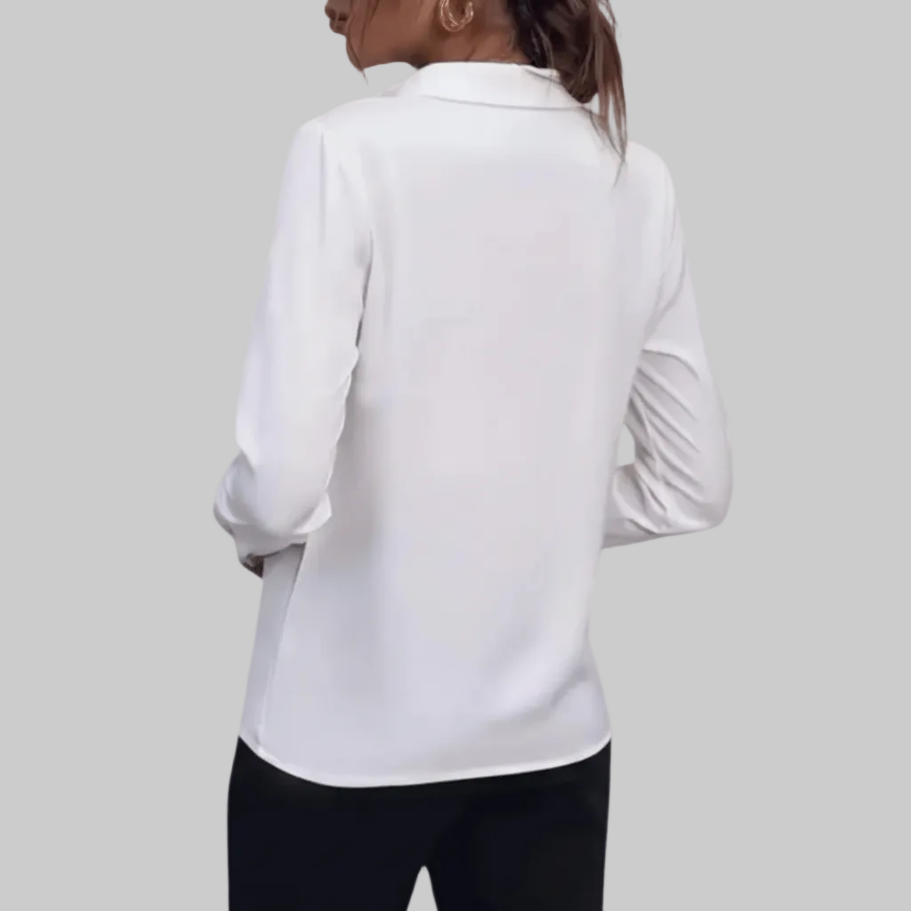 Tailored Button-Up Blouse