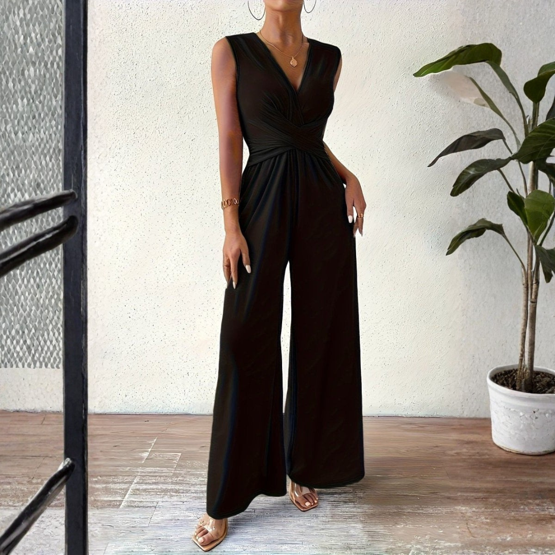 Sophisticated Cross Waist Duo with Tapered Ease