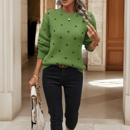 Pullover mit Polka-Dot-Muster