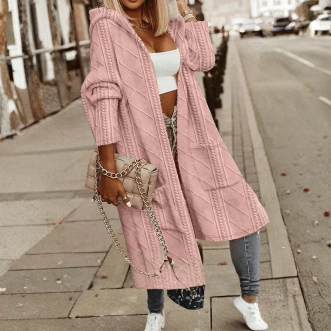 MAELYN - Long Hooded Cardigan