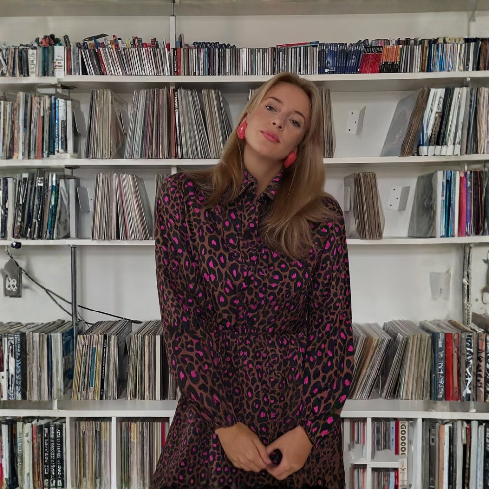 Großformatiges Hemdblusenkleid mit Leopardenmuster
