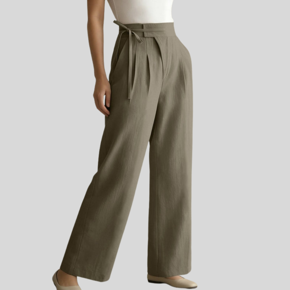 Women Wide Leg Casual Slacks Relaxed Fit Smart Casual Pants