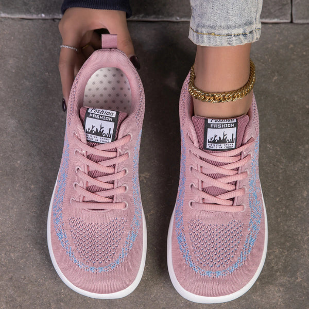 Breite Zehen Mesh Sneaker