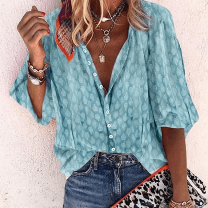 Chic Airy Button Blouse