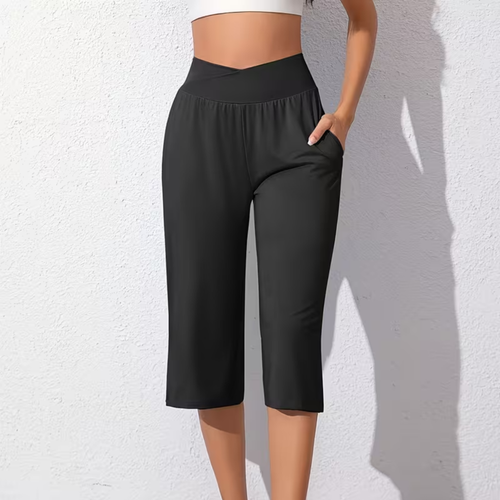 2er-Pack weit geschnittene Cropped-Hosen