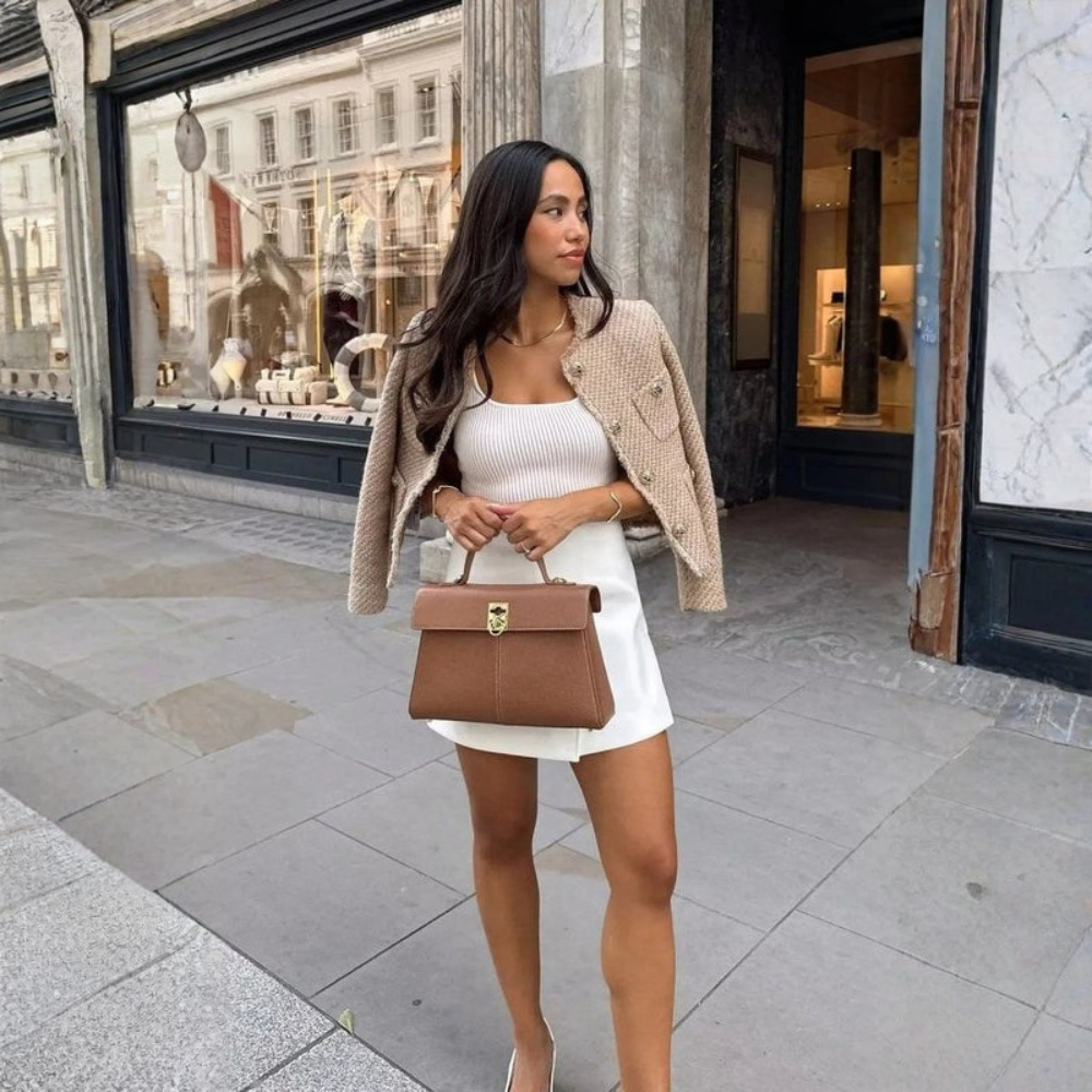 Women's Cropped Tailored Blazer Smart Casual Jacket