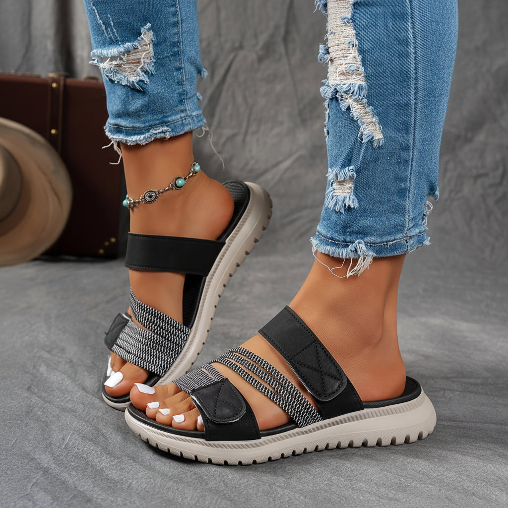 Ledersandalen mit weicher Sohle zum Gehen