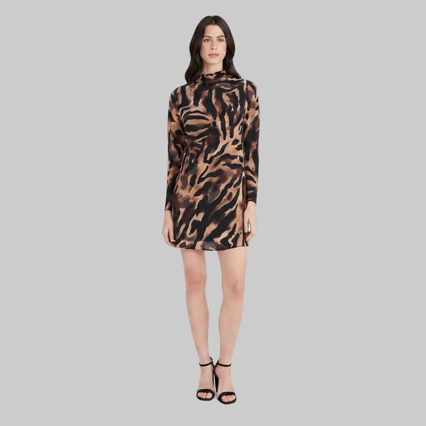 Damen Mini-Kleid mit langen Ärmeln