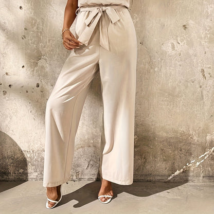 Casual Lace Patchwork Pants Sets