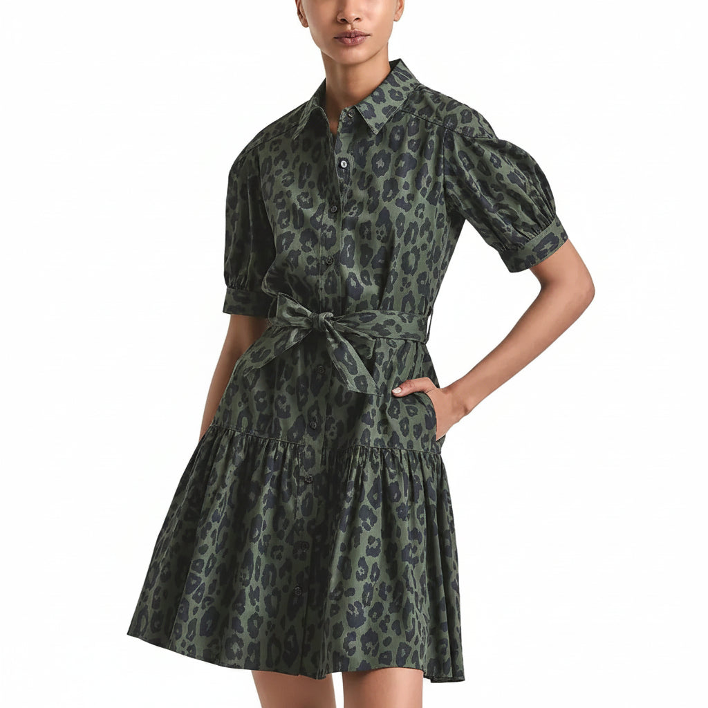 Damen Luma A-Linien Hemdblusenkleid