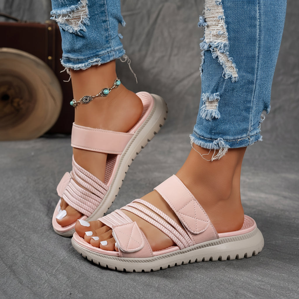 Ledersandalen mit weicher Sohle zum Gehen