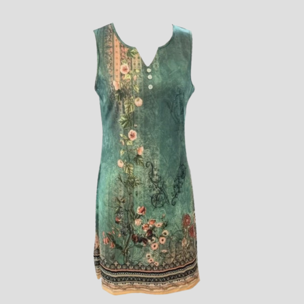Women Floral Maxi Dress V Neck Flowy Elegant Summer Casual Outfit