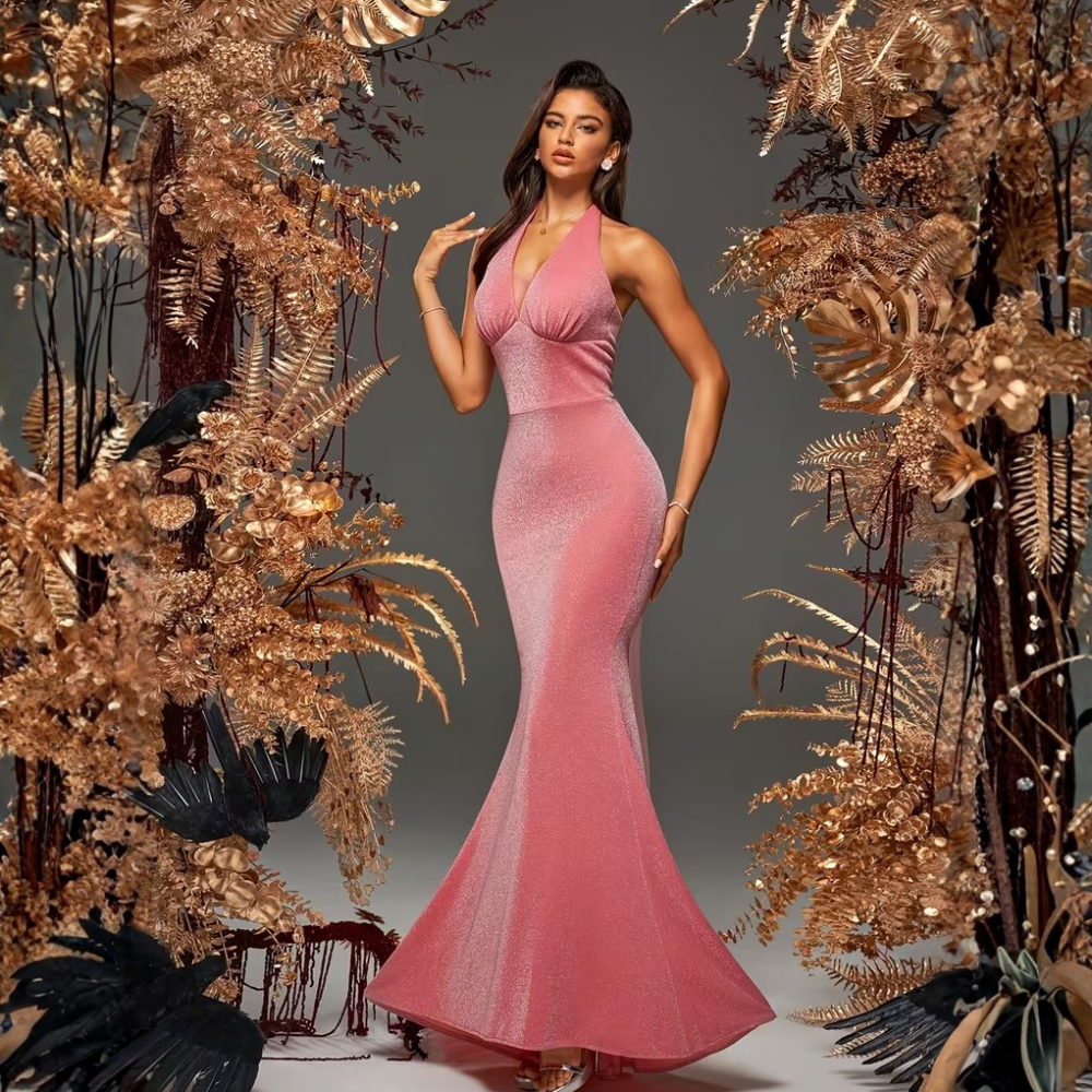 Elegantes ärmelloses Meerjungfrauen-Maxikleid