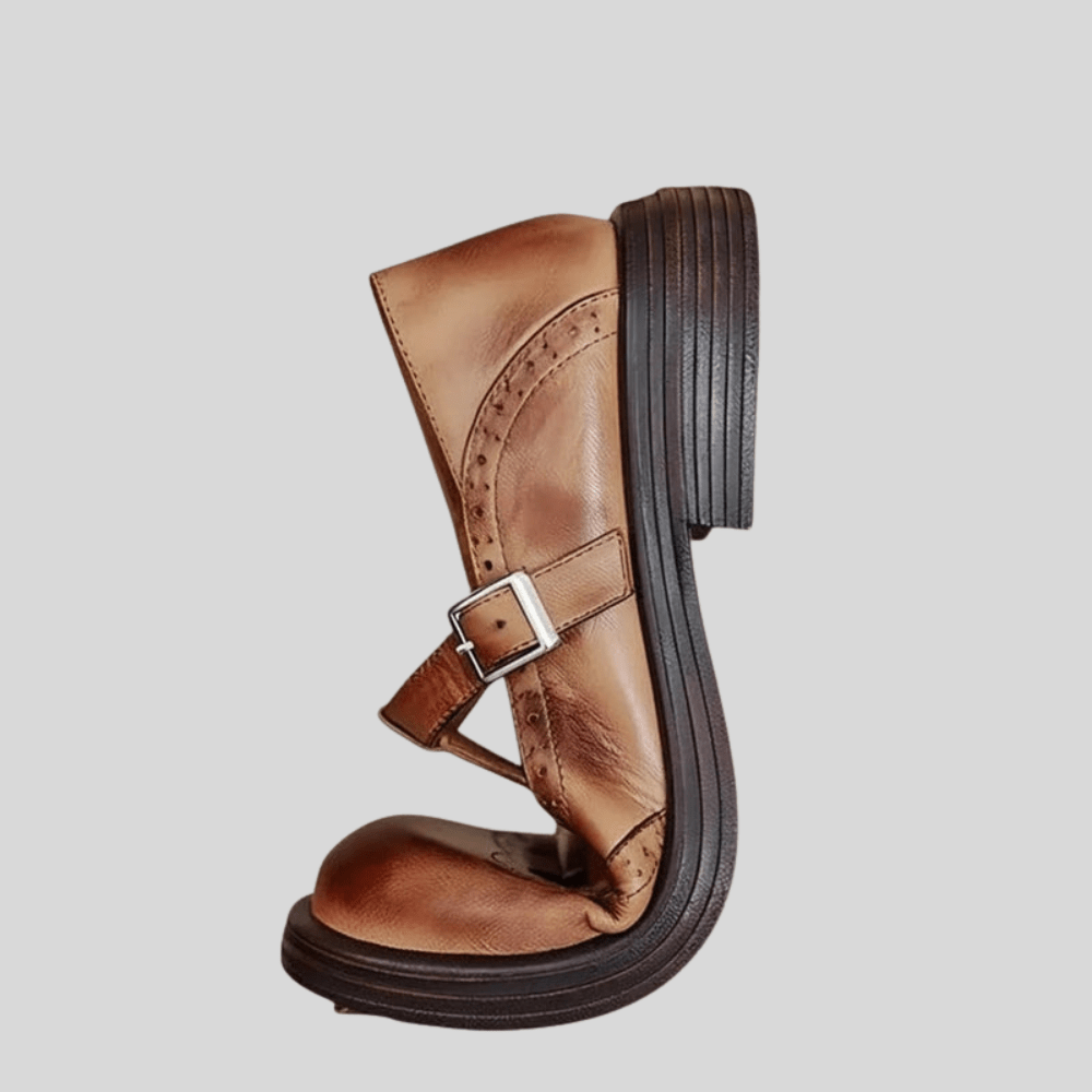 Vintage Mary Jane Shoes with Adjustable Strap