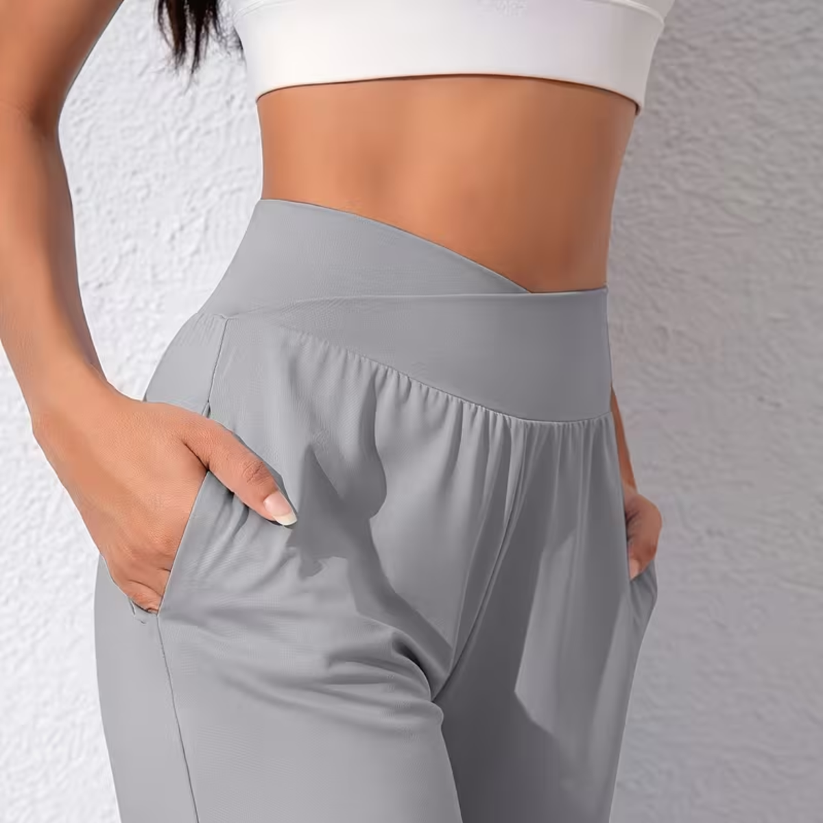 2er-Pack weit geschnittene Cropped-Hosen