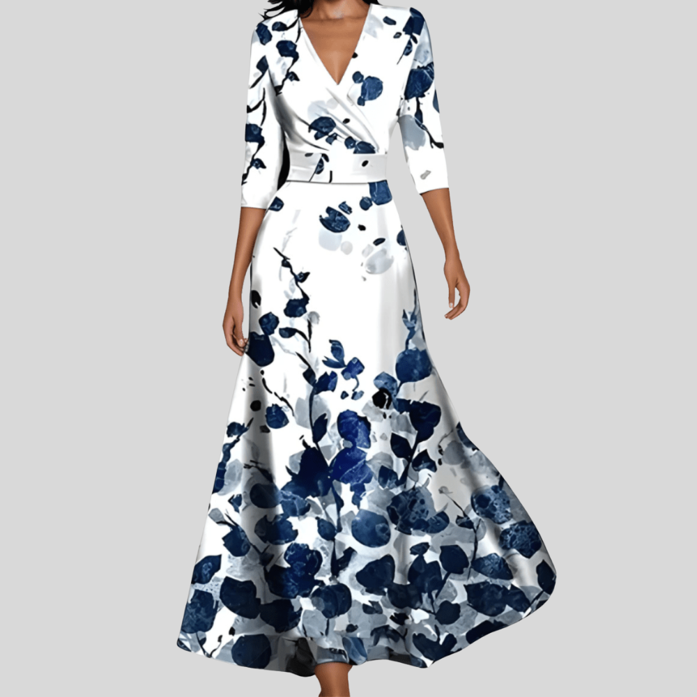 Women Floral Summer Dress A Line Flowing Casual Party Outfit