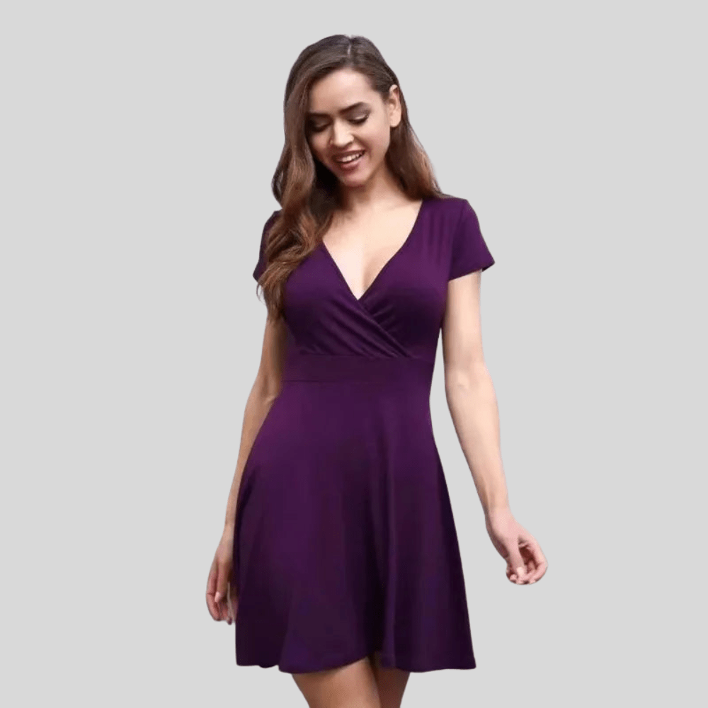 Women V Neck Sleeveless Bodycon Mini Dress