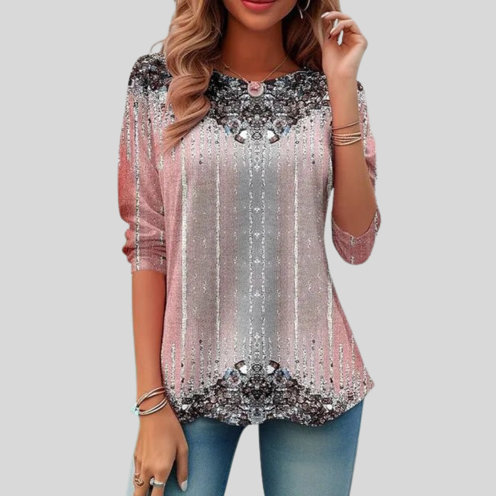 Women's Loose Fit Three Quarter Sleeve Party Blouse