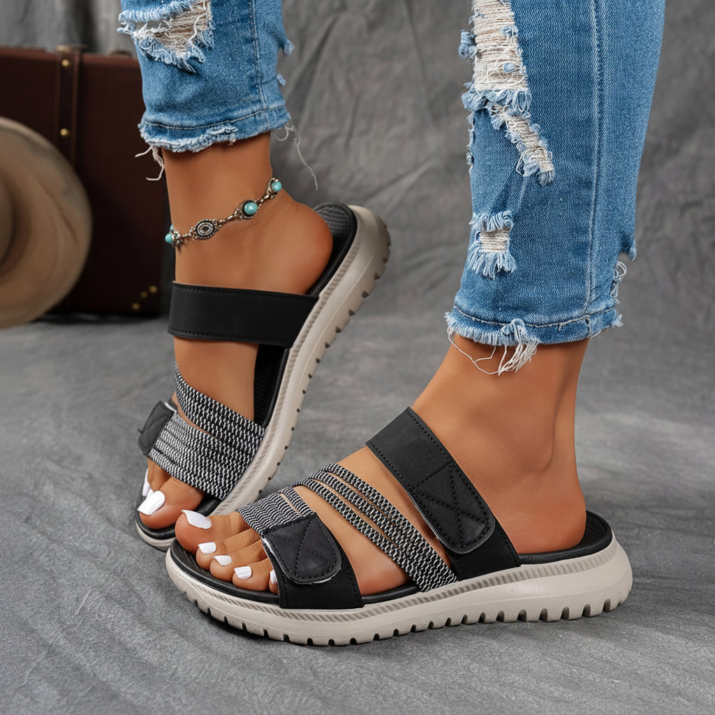 Ledersandalen mit weicher Sohle zum Gehen