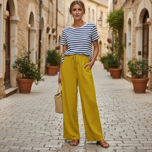 Straight Leg Wide Pants