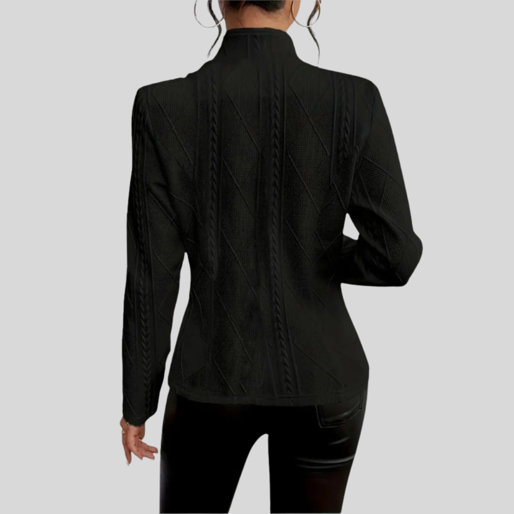 Chaqueta ligera con cremallera y repelente al agua para mujer, uso casual