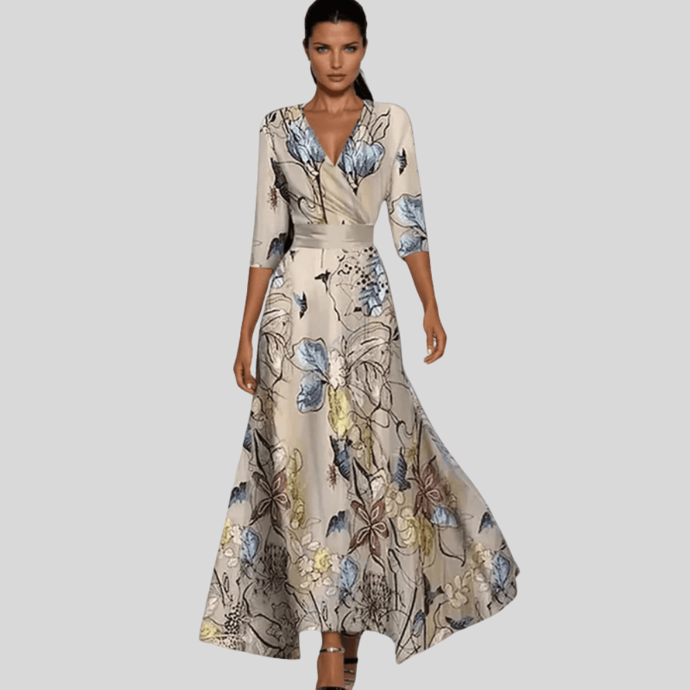 Women Floral Summer Dress A Line Flowing Casual Party Outfit