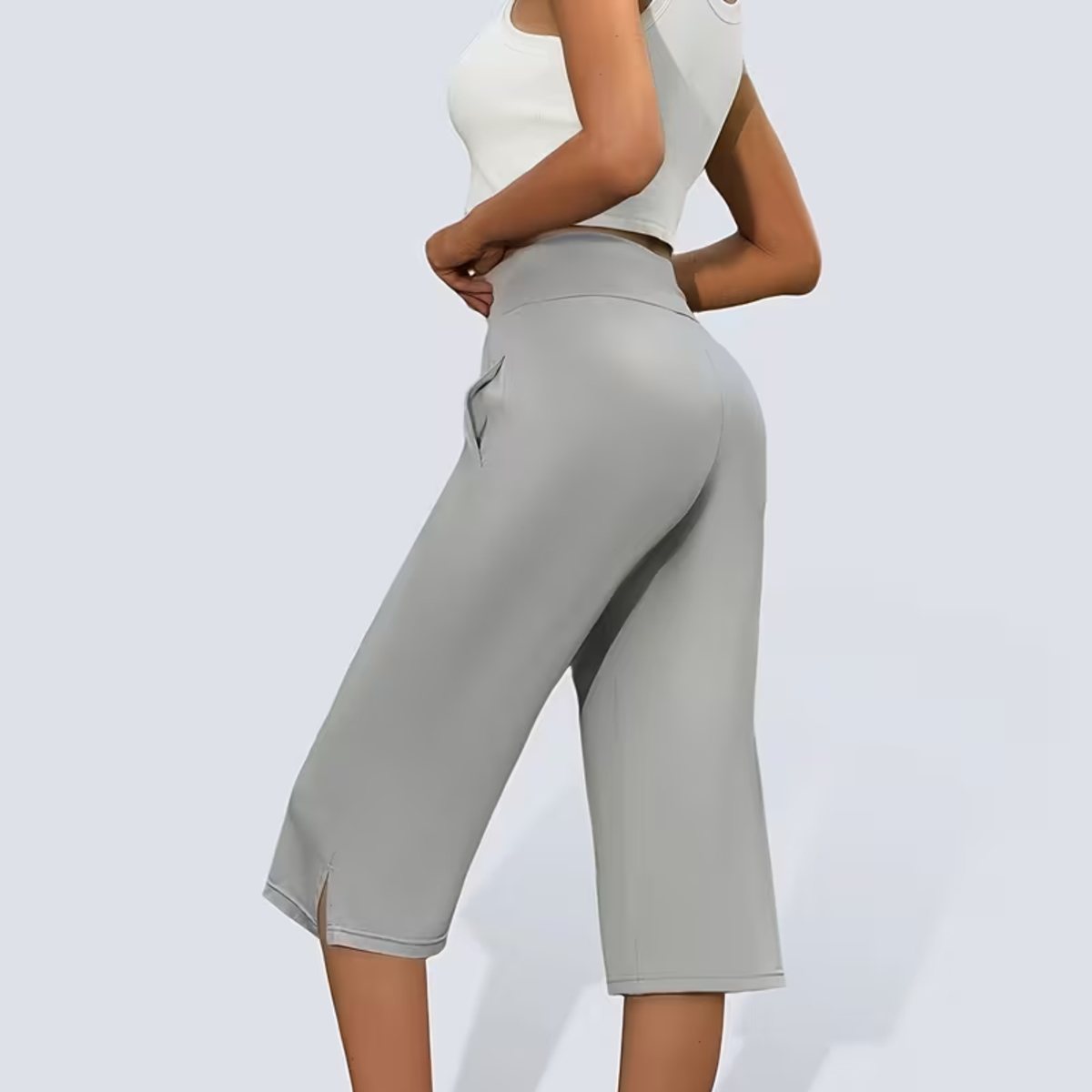 2er-Pack weit geschnittene Cropped-Hosen