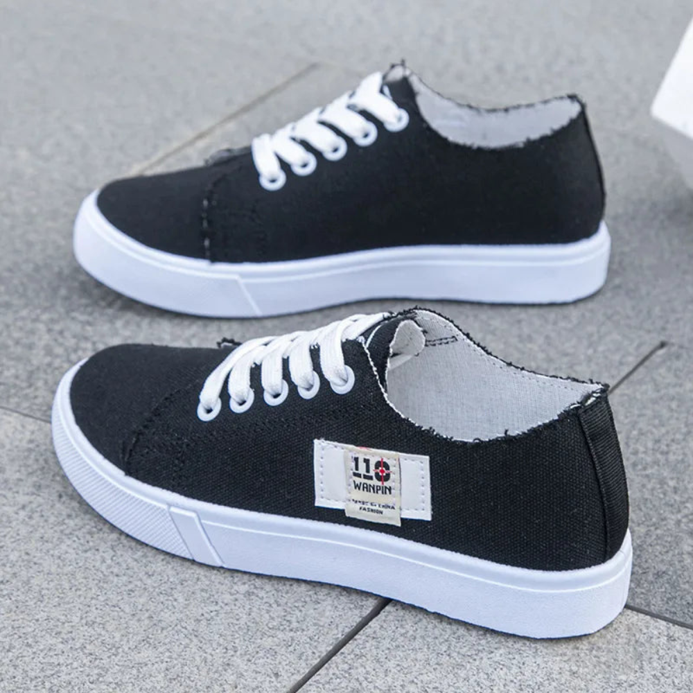 Lässige Denim Schnürsneaker