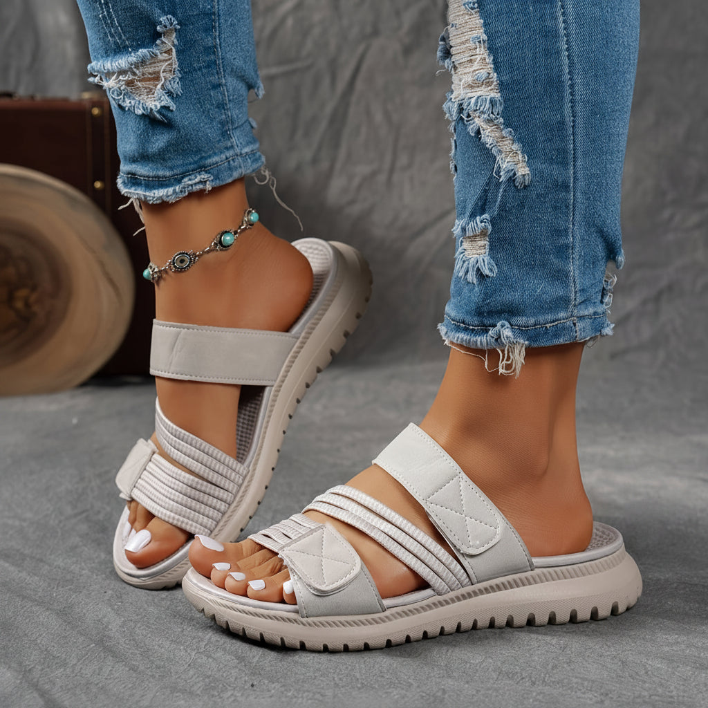 Ledersandalen mit weicher Sohle zum Gehen