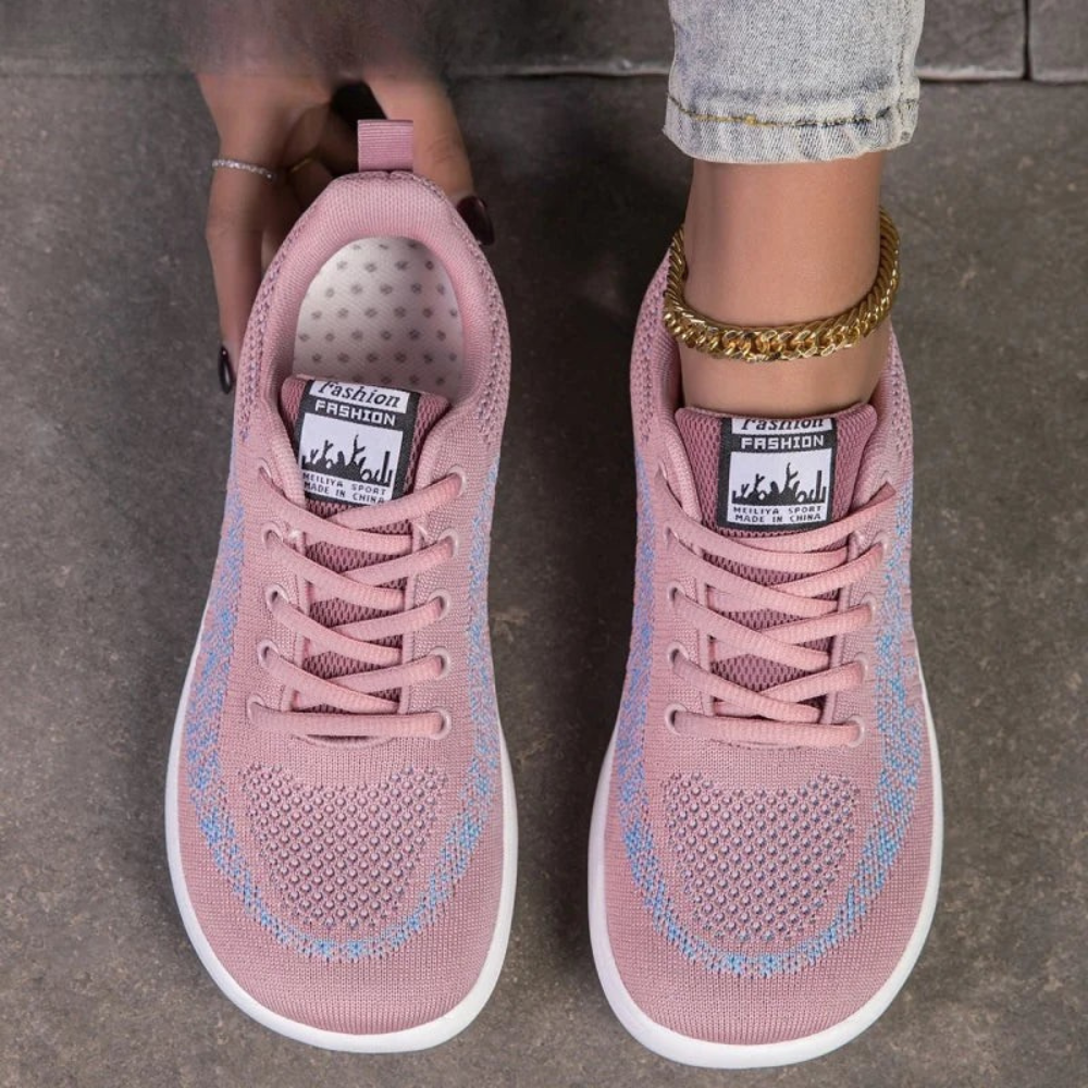 Breite Zehen Mesh Sneaker