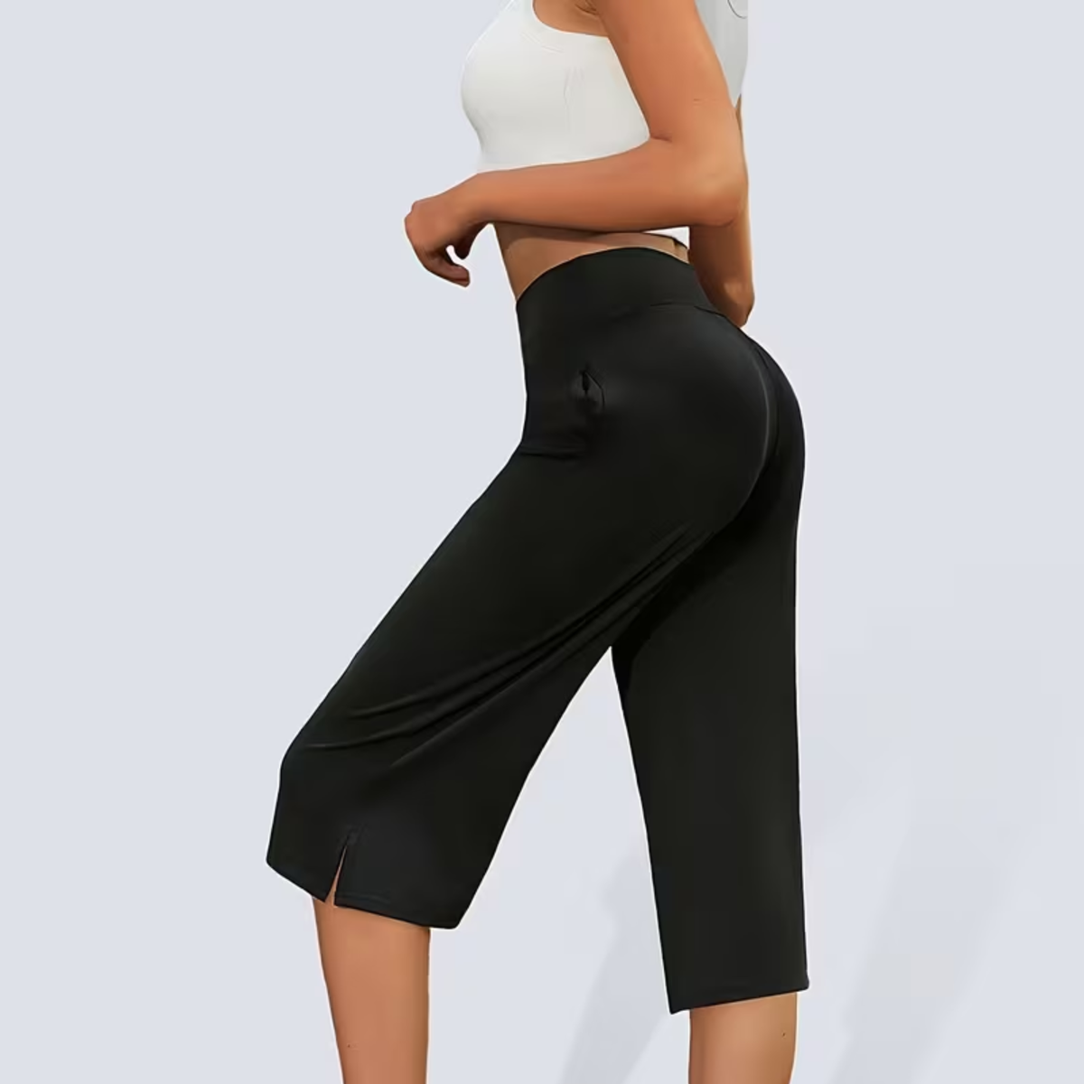 2er-Pack weit geschnittene Cropped-Hosen