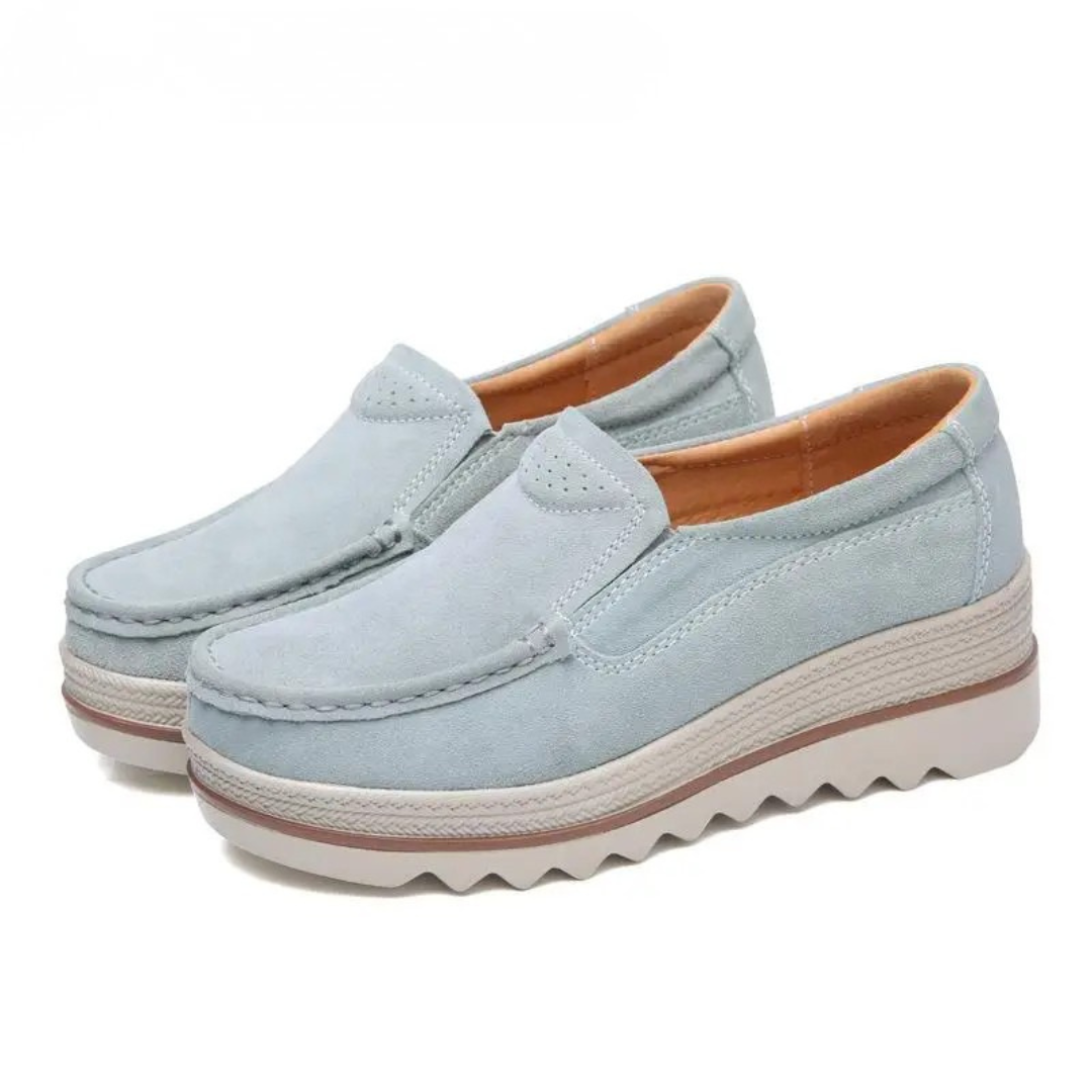Plateau-Slipper Komfort-Loafer