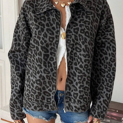 Camo Print Oversized Jacket