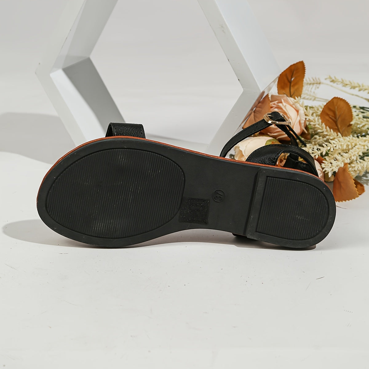 Ankle Strap Leather Sandals