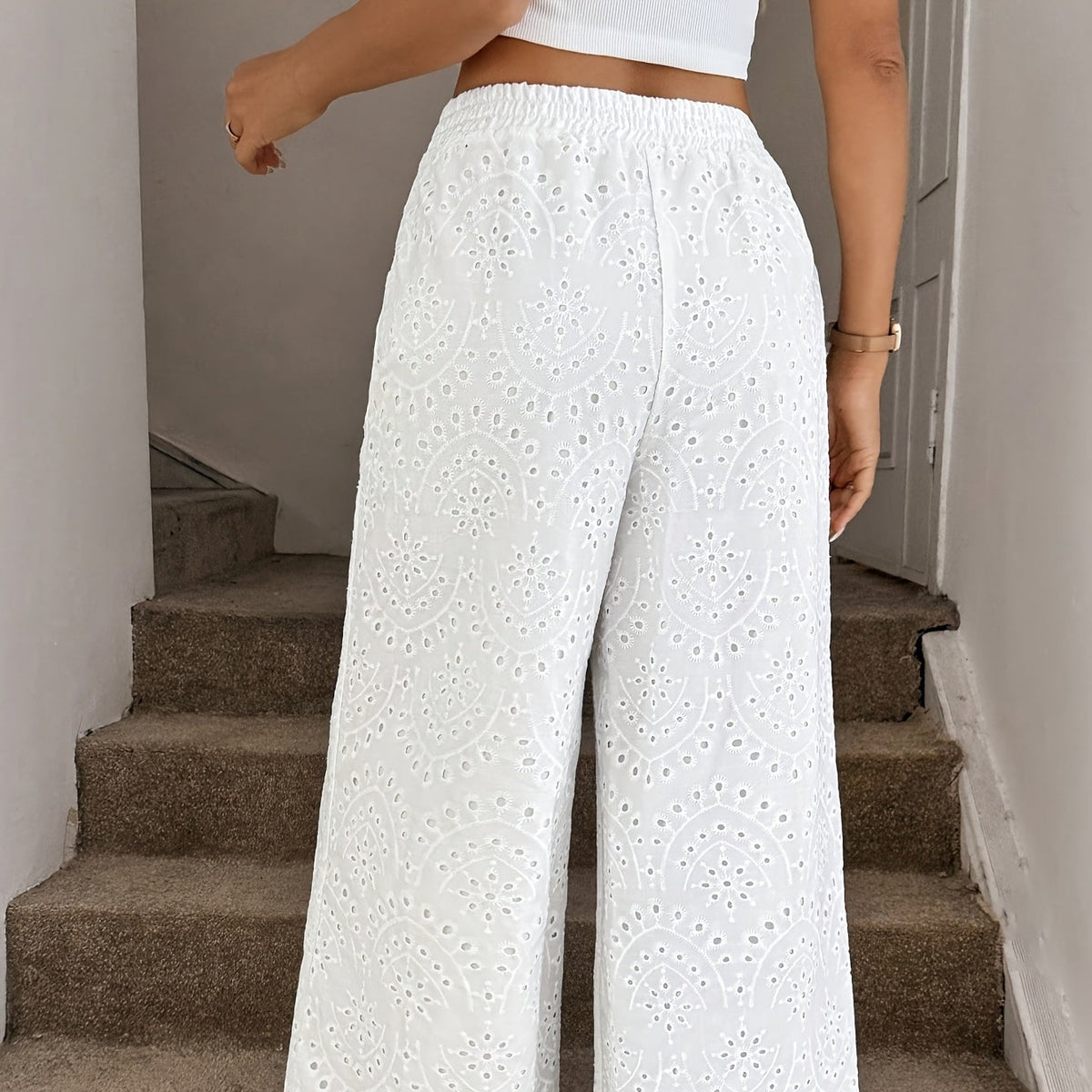 Cropped-Sommerhose im Boho-Stil