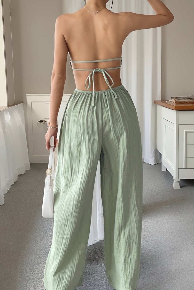 Ayla – Elegant Strapless Jumpsuit for Summer Commuting