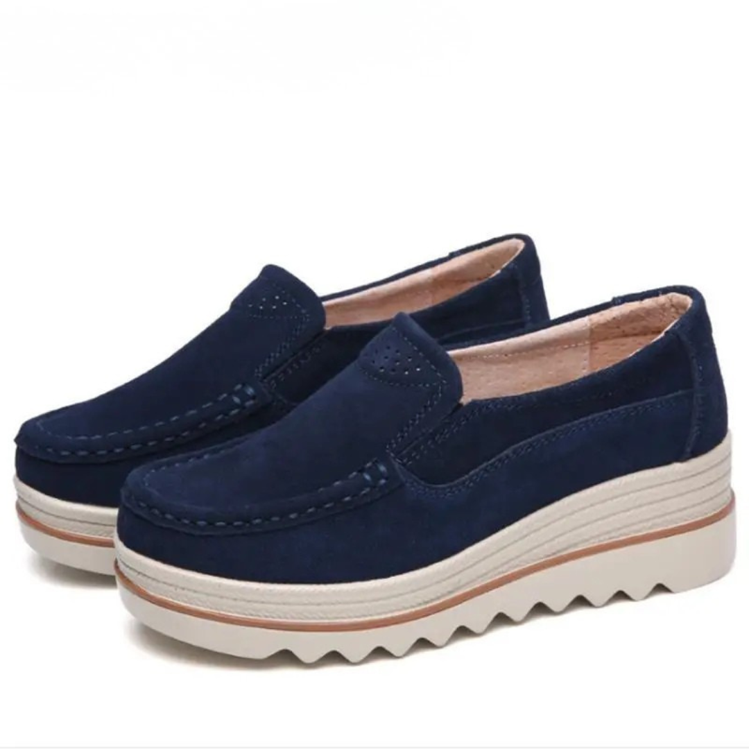 Plateau-Slipper Komfort-Loafer
